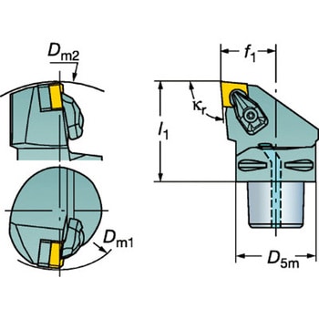 T-Max P 旋削加工用カッティングユニット カップリングサイズC8 サンドビック