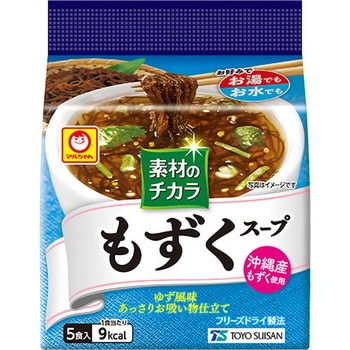 素材のチカラ もずくスープ5食 1ケース(18g×12個) 東洋水産(マルちゃん