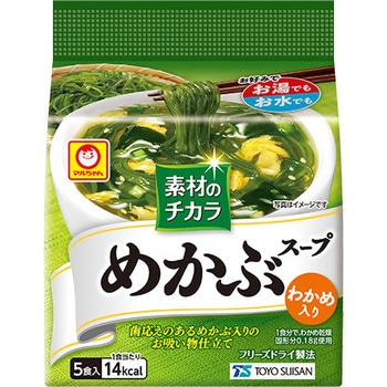 Amazon | 東洋水産 マルちゃん 素材のチカラ めかぶスープ 5食入