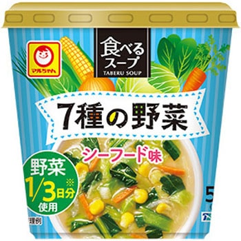 食べるスープ 7種の野菜 シーフード味 東洋水産 マルちゃん スープ 通販モノタロウ