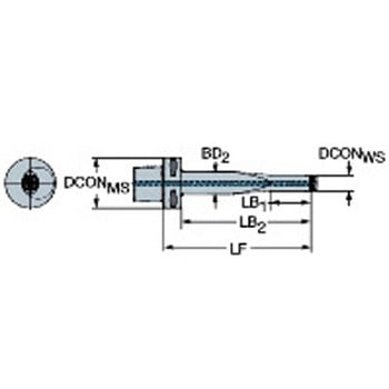 Silent Tools(TM) アダプタ Coromant Capto(R) カップリング付き CoroTurn(R) SL サンドビック