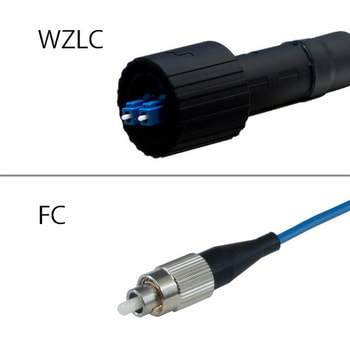 CC-Link IE コントローラネットワーク対応光ファイバーケーブル(LC-FC)2芯 防塵防水(片端) GI G50/125タイプ ダイヤトレンド