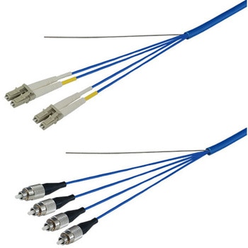 CC-Link IE コントローラネットワーク対応光ファイバーケーブル(LC-FC)4芯 屋内用(補強) GI G50/125タイプ - ダイヤトレンド