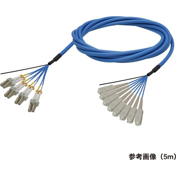 光ファイバーケーブル (マルチモード/LC-SC/屋内用(補強)/8芯) ダイヤトレンド