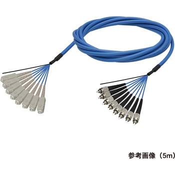光ファイバーケーブル (マルチモード/SC-FC/屋内用(補強)/8芯) ダイヤトレンド