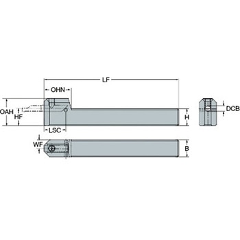 角シャンク CoroTurn(R) XSアダプタ サンドビック