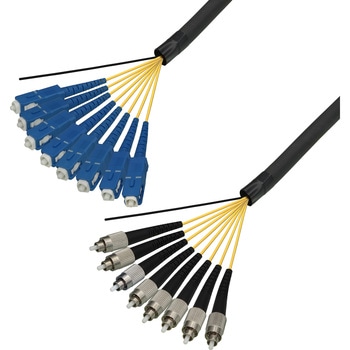 光ファイバーケーブル (シングルモード/SC-FC/屋外用(補強)LAPシース/8芯) ダイヤトレンド