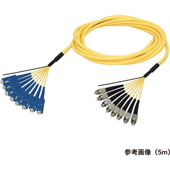 光ファイバーケーブル (シングルモード/SC-FC/屋内用(補強)/8芯) ダイヤトレンド