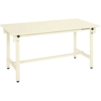 軽量作業台(CKタイプ/耐荷重300kg/スチール天板/H740/固定式/折畳み式) サカエ