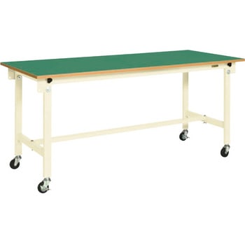 軽量作業台(CKタイプ/150kg/サカエリューム天板/H810/キャスター付/折畳み式) サカエ