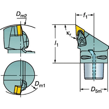 T-Max P 旋削加工用カッティングユニット カップリングサイズC8 サンドビック
