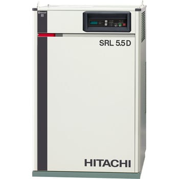 Srl 5 5dmna6 オイルフリー スクロールベビコン 日立産機システム 吐出空気量 640l Min 騒音レベル Db 50a 出力 50 60hz 5 5kw 通販モノタロウ