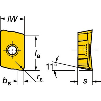CoroMill(R) 390-18 フライス加工用チップ サンドビック