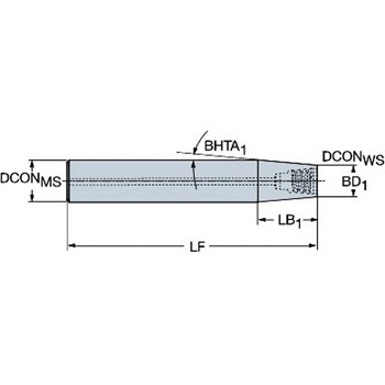 円筒シャンク Coromant(R) EHアダプタ サンドビック