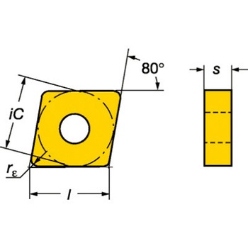 T-Max(R) P 旋削加工用チップ CN□□型-16&#160;ひし形80° サンドビック
