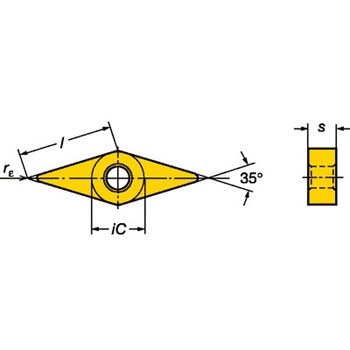 T-Max(R) P 旋削加工用チップ VN□□型-16&#160;ひし形35°&#160; サンドビック