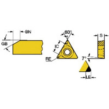三角形 ポジチップ CoroTurn107 7105 サンドビック