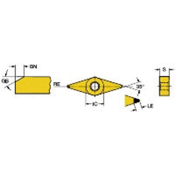 T-Max(R) P 旋削加工用チップ VN□□型-16&#160;ひし形35°&#160; サンドビック
