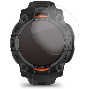 液晶保護フィルム GARMIN Instinct 3 Dual Power [ ケースサイズ 45mm 用 ] ブルーライトカット(反射防止) 互換品 メディアカバーマーケット