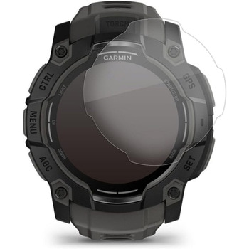 液晶保護フィルム GARMIN Instinct 3 AMOLED [ ケースサイズ 50mm 用 ] 高硬度9H 互換品 メディアカバーマーケット