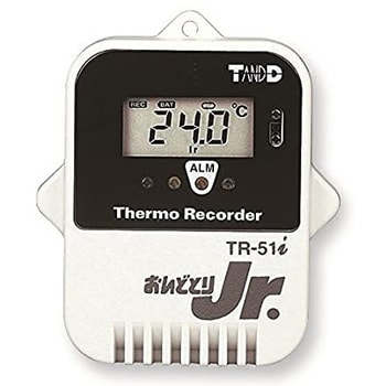 温度記録計 おんどとりJr. センサー内蔵 校正証明書付・専用ケース付