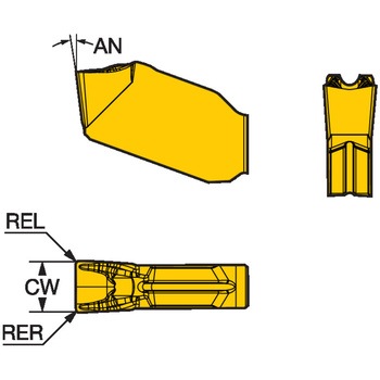 突切加工用チップ コロカットQD 4425 - サンドビック