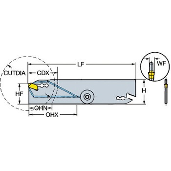 CoroCut(R) QD 突切り加工用ブレード サンドビック