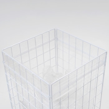 折たたみ ゴミ箱 ワイヤータイプ モノタロウ 80L 白色 - 【通販