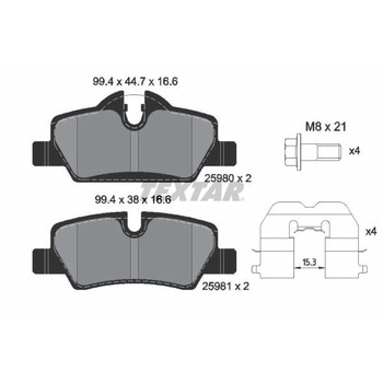輸入車用ブレーキパッド Textar