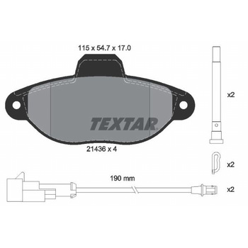 輸入車用ブレーキパッド Textar
