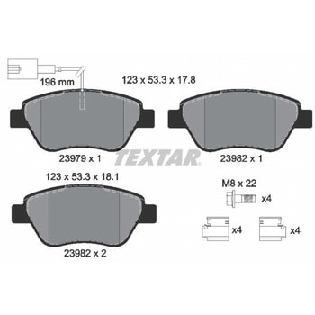 輸入車用ブレーキパッド Textar