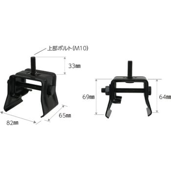 SC2BC00E0-7 嵌合式 BL500ラック式ソーラー金具 M10×33(出) 1個 サカタ