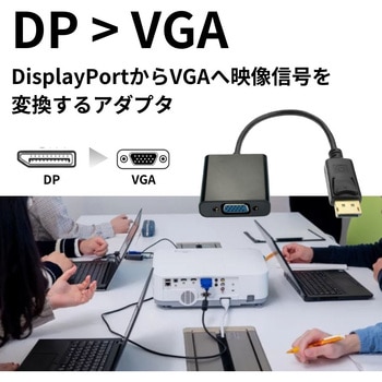 DisplayPort to VGA 変換アダプタ ZATTA