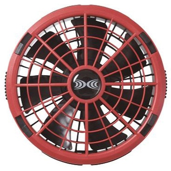 Nクールウェア 上部ファン(長袖)+空調服(R) スターターキット レッド18V NSP