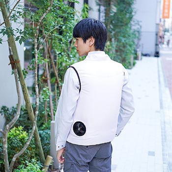 冷感保冷剤付、空調ベスト+バッテリーセット2020-ICE STATUSUNI(ステータスユニ)