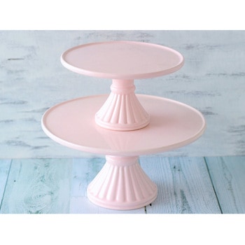 cotta ケーキスタンド フラット ピンク 大(25cm) cotta