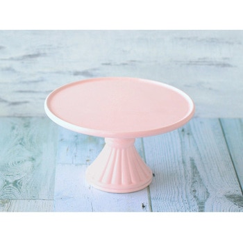 cotta ケーキスタンド フラット ピンク 小(18cm) cotta