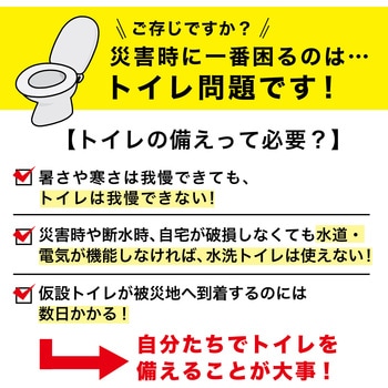 トイレ非常用袋 抗菌凝固剤付【長期保存可能】 サンコー