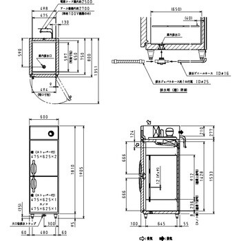 201CD-NP-EX 厨房用 インバータ制御冷蔵庫 1台 大和冷機 【通販サイト