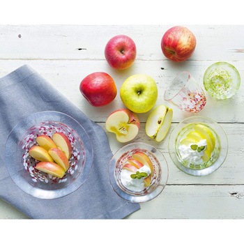 津軽びいどろ りんご ディッシュ 津軽びいどろ