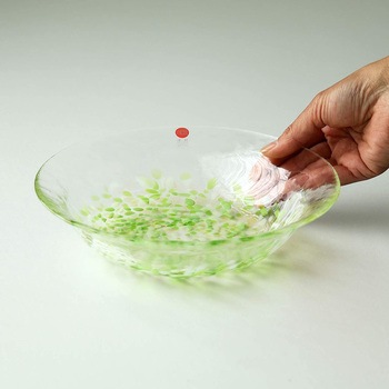 津軽びいどろ りんご ディッシュ 津軽びいどろ