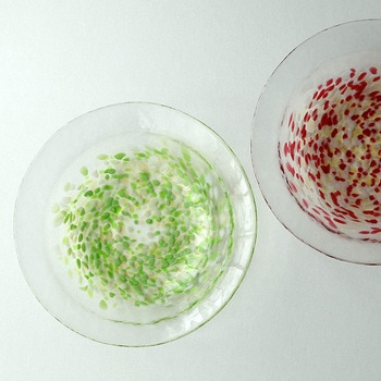 津軽びいどろ りんご ディッシュ 津軽びいどろ