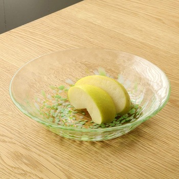 津軽びいどろ りんご ディッシュ 津軽びいどろ