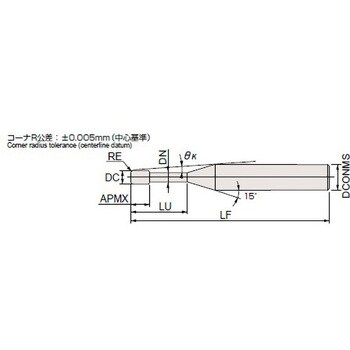 EPDREH4040-18-01-TH3 高硬度鋼加工用ラジアスエンドミル エポック