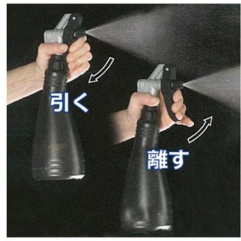 工業用スプレーボトル(ダブルアクション/黒) EA115Xシリーズ エスコ