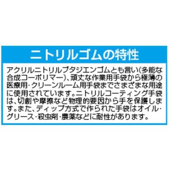 手袋(ニトリルゴム・パウダー無/100枚) EA354GAシリーズ エスコ