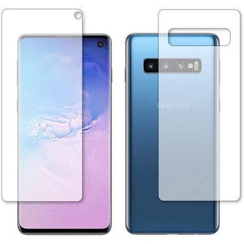 液晶保護フィルム Samsung Galaxy S10 両面セット 高硬度9H ブルーライトカット 互換品 メディアカバーマーケット