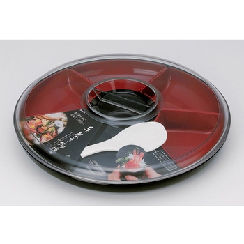 手巻き御膳 しゃもじ付 ブラック イノマタ化学