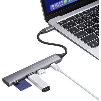 USBハブ USB 5Gbps カードリーダー付き サンワサプライ