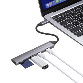 USBハブ USB 5Gbps カードリーダー付き サンワサプライ